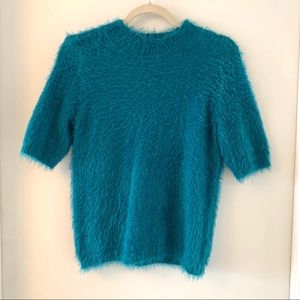 Teal Fuzzy Sweater